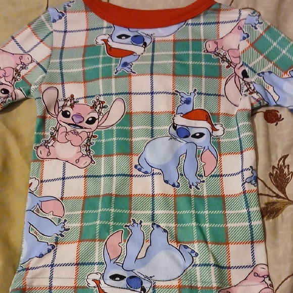 Disney Blue and Green Cartoon Character Pajama Set - Picture 2 of 8